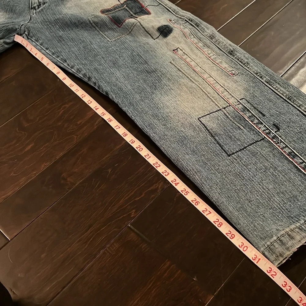 OZOC patchwork baggy jeans 40/33 vintage